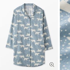 Hanna Andersson Blue and White Pajama Top